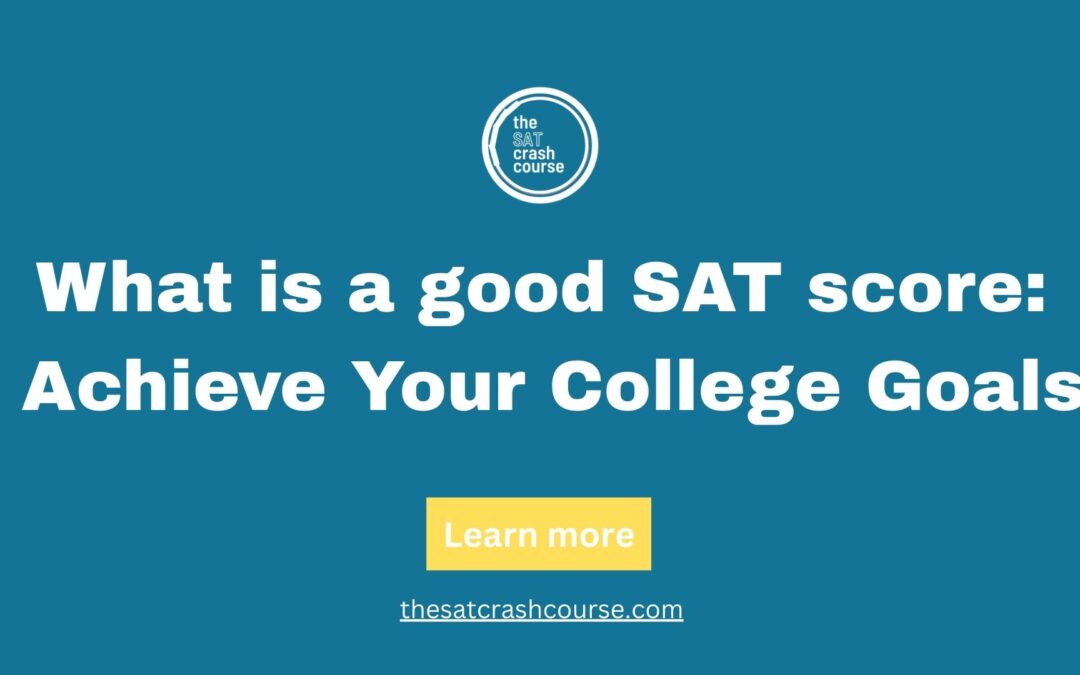 What is a good SAT score: Achieve Your College Goals
